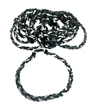 12 green, black and white Titanium Sports Necklaces Lot 18 In. 🏐🏀⚾️⚽️🥎🏈