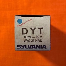 DYT 80W 19V Tungsten Halogen Projector Lamp Bulb Sylvania NEW NOS
