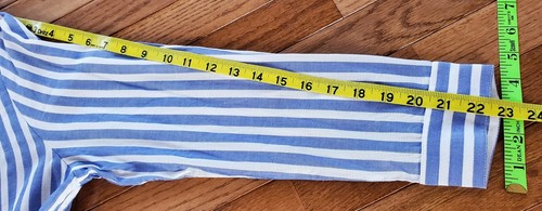 NWT Vineyard Vines Blue & White Stripes Long Shirt Dress Women's Size 6 ($198) - Picture 20 of 22