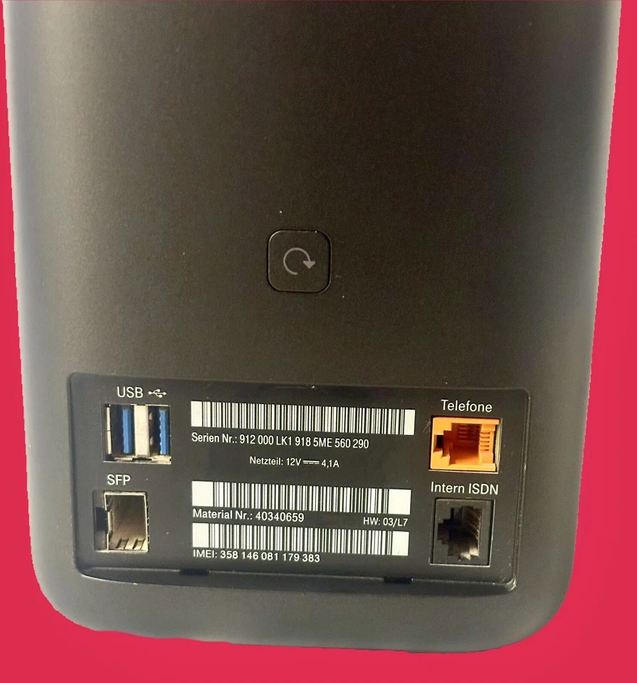 Telekom Speedport Pro WLAN Router LTE Modul Mesh Hybrid + Netzteil und Kabel - Bild 2 von 3