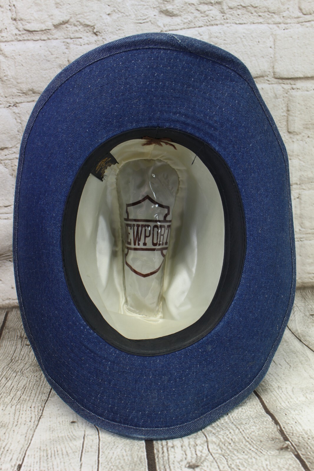 Mens Denim Cowboy Hat Rainbow Band Cowboy Western Hat… Gem