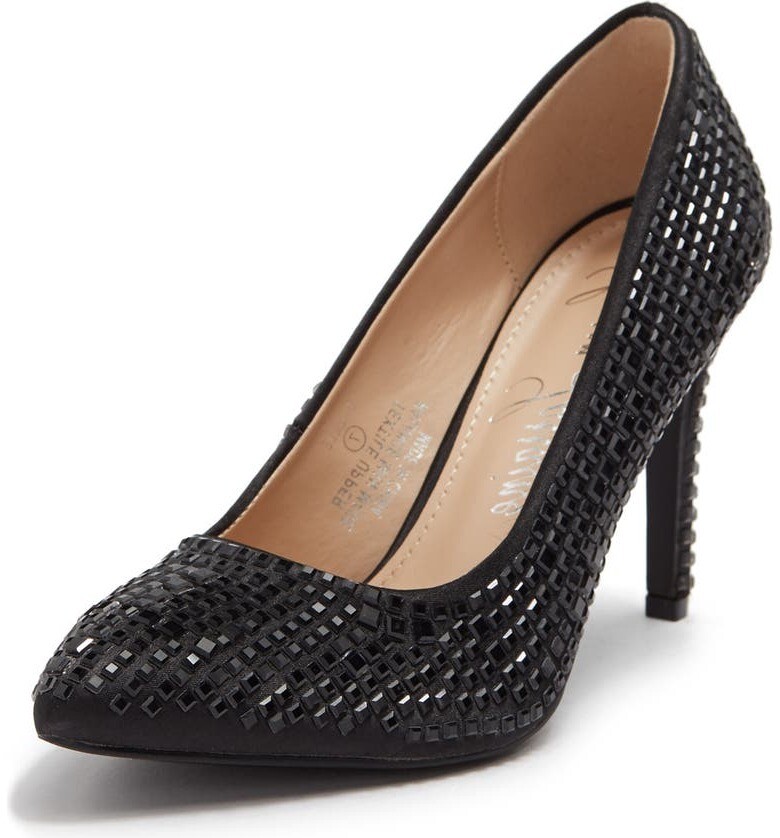 Lauren Lorraine Dazzle Rhinestone Embellished Pointed Toe