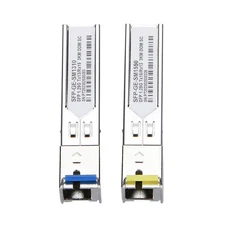 1Pair Fiber SC Connector 1000BASE BiDi 1310nm/1550nm 3km SFP Transceiver Module