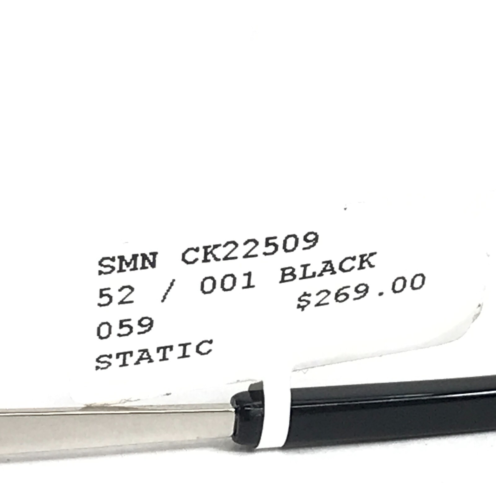 Calvin Klein Eyeglasses Frame CK22509 001 Shiny Black Silver Cat Eye 52-15-140 thumbnail 13