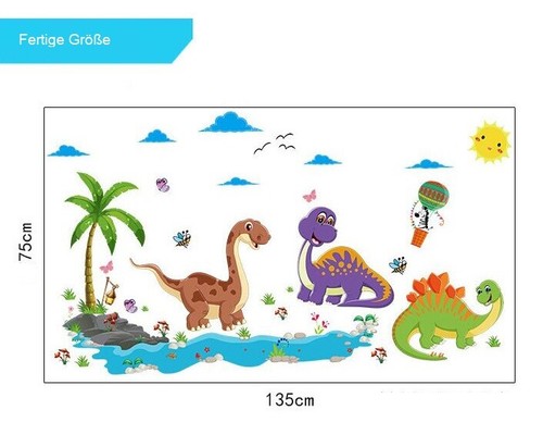 Wall Sticker Dinosaur Jurassic Park Decal For Kids Nursery Baby Room Children - Picture 3 of 5