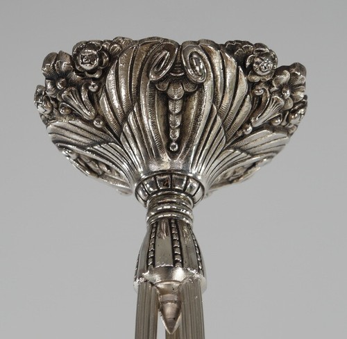 MULLER FRERES : FRENCH 1930 ART DECO CHANDELIER ........... lustre lampe bronze - Picture 5 of 10