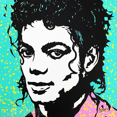 Michael Jackson - Original Pop Art Painting By Babes Kopp - Music Icon Portrait
