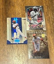 Lou Brock Cardinals Certified 2X Jersey /100- Topps/ Mosaic Vintage (3) Card Lot