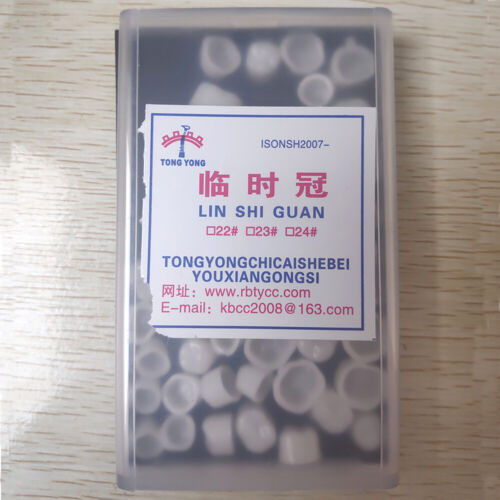 Dental Oral Temporary Anterior Teeth Crown Caps Tooth Synthetic Resin 50 Pcs/Box