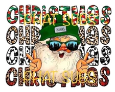 Sublimation Print Christmas Christmas Christmas Ready to Press Heat Transfer