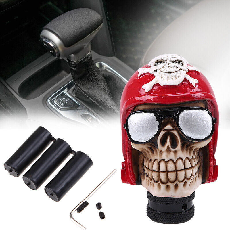American Made Skull Mirror Dangler - Skeleton Shift Knob Decor For Hot Rods & Custom Cars 5 thumbnail image