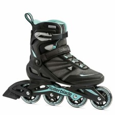 Rollerblade Zetrablade W Womens Inline Skate, Size 7,5 - Black/Light Blue