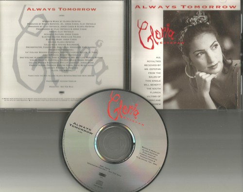 GLORIA ESTEFAN Always tomorrow 1992 USA PROMO Radio DJ CD Single MINT ESK 74472
