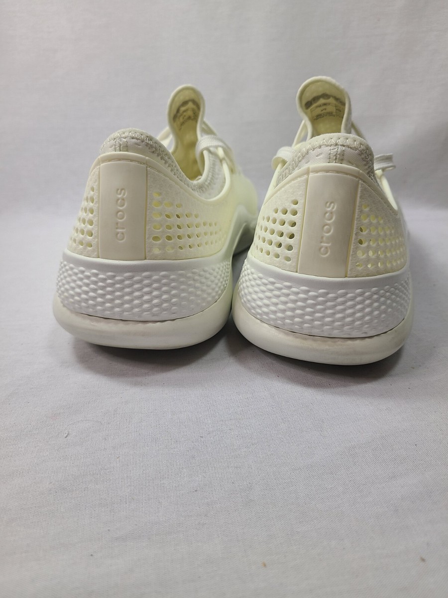 Crocs Literide 360 Pacer Almost White Shoe 206715-1CV Size