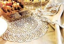 LOVELY Luncheon Decor Doily/Edging/CROCHET PATTERN INSTRUCTIONS ONLY