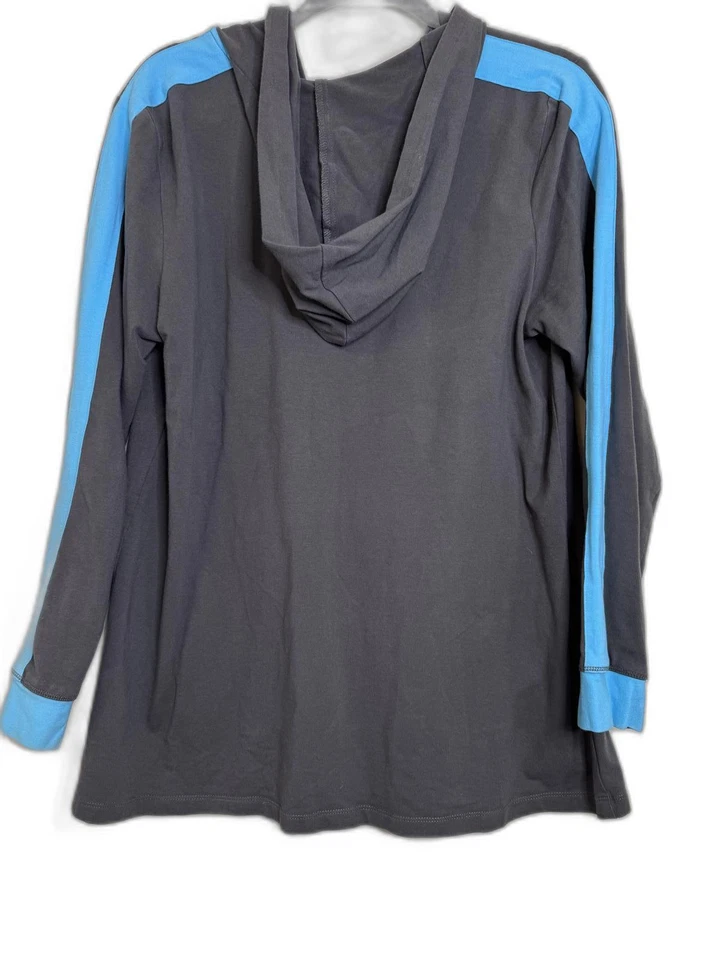 Linea by Louis Dell'Olio Mujer Gris Medio Aqua Active Punto Cremallera Sudadera con Capucha Foto 2 de 4