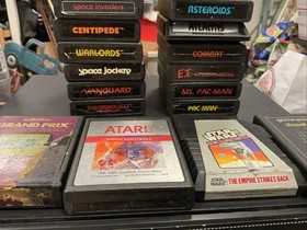 Lot Of 22 Atari 2600 Games Carts Used Old Vintage Collection Ms PAC Man Classics