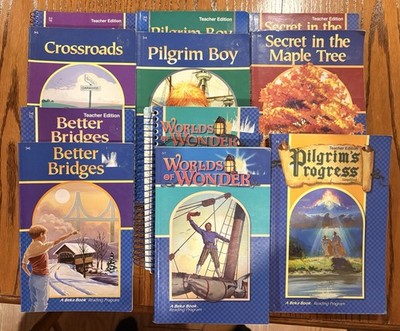 ABEKA 3rd GRADE READERS SET Books 3-8 with TEACHER EDITION, LIKE NEW,
