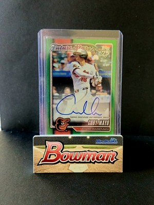 2026 Topps Coby Mayo #72 Future Stars Green Auto 18/99   Orioles 