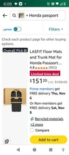 Lasfit Floor Mats Black Front Only