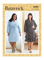 Schnittmuster Kleid Butterick B6806 B5 8-10-12-14-16 (Gr. 34-42)