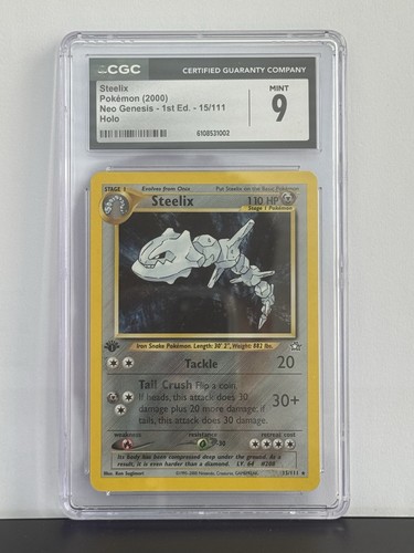 Steelix (1st Edition) graded CGC 9 for sale on eBay