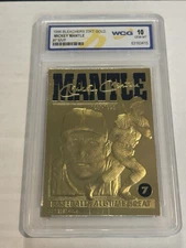 1996 Bleachers 23kt Gold Mickey Mantle #7 MVP WCG 10 Yankees E1
