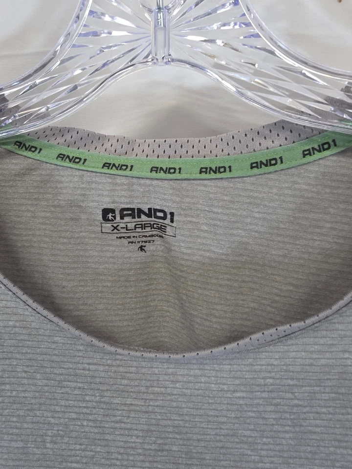 Camisa sin mangas AND 1 Active Wear para hombre X-grande gris Foto 2 de 4