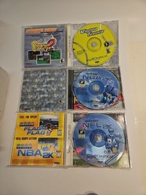 SEGA Dreamcast LOT Console 6 Controllers 3 Memory Cards 3 Games TESTED Working!