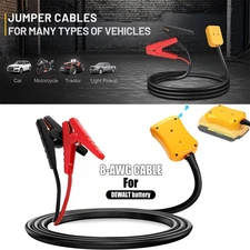 5.9FT Jump Starter 8AWG Jumper Cables Charger Adapter for Dewalt 18V 20V Battery