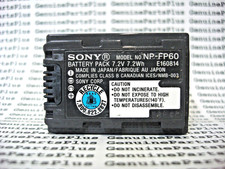 Sony NP-FP60 Original Genuine OEM Japan made Battery 100 TESTED