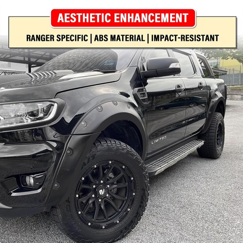 Wide Wheel Arches Extensions Body Kit Styling for Ford Ranger 2016-2021 T7 T8 - Picture 3 of 14