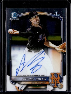 2025 Bowman Draft #CPA-AJ Antonio Jimenez Chrome Prospect Autographs