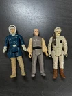 Vintage 1980 Kenner Star Wars ESB Lot Han Solo Hoth Gear, Rebel Commander, Lobot