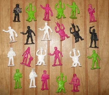 Vintage 1970s Tim Mee ? Galaxy Laser Team Aliens Spacemen Plastic Figures Lot