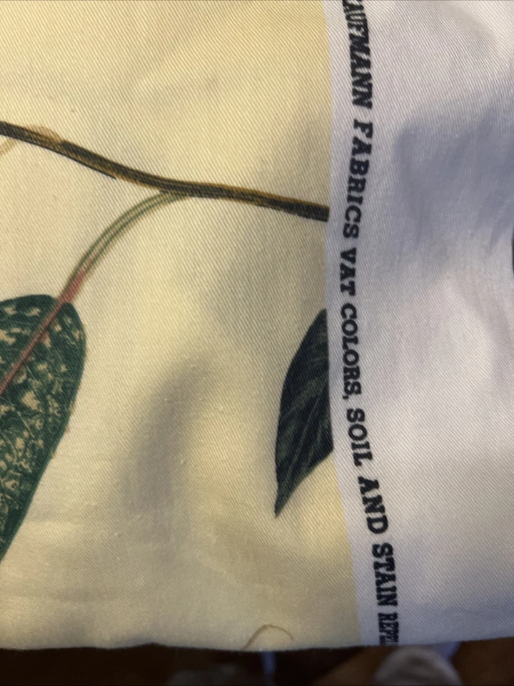 P Kaufmann Lydia Irwin Yellow Fabric Outdoor  Print Stain Guard Cotton 6+ Yd ## - Image 4 of 4