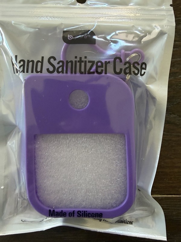 b.pure Purple Hand Sanitizer Case Made of Silicone