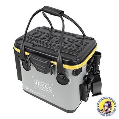 DRESS BAKKAN Micro Gray White Fishing Bucket 12L EVA Multi-Functional Tackle Bag