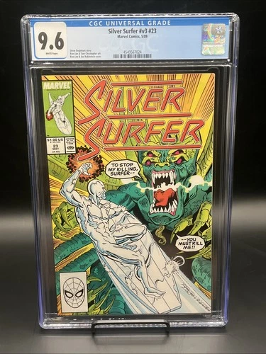 Silver Surfer #23 (Marvel Comics May 1989) CGC Graded 9.6 NM+ White Pages