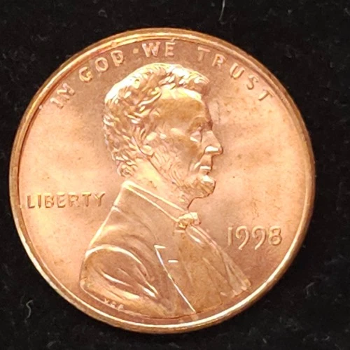 1998-P Lincoln Memorial Cent — photo from another recent sale