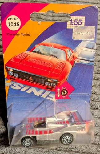 SIKU Porsche Turbo 1045 rot/Silber – 2x OVP, –Made in W-Germany/ Germany,Blister - Bild 2 von 9