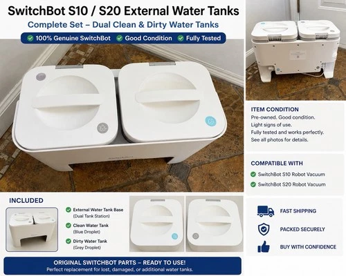 SwitchBot S10 S20 External Water Tanks Complete - product listing photo