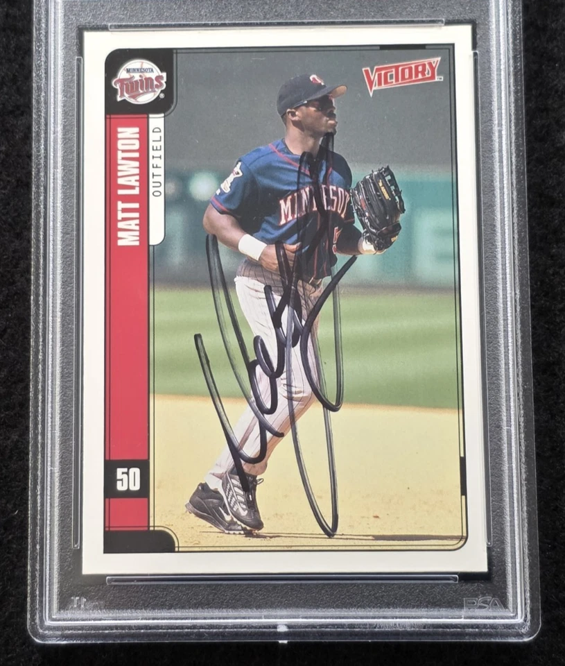 2001 MATT LAWTON Signed Upper Deck Baseball Card-MINNESOTA TWINS-PSA - Image 2 of 4