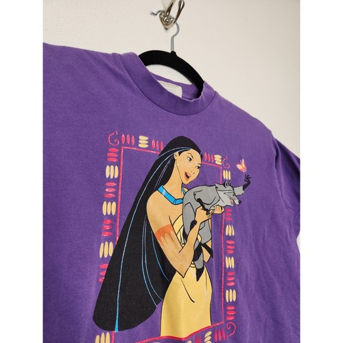 Vintage Kids Youth Pocahontas Disney Movie Promo 90s y2k Double Sided - Picture 3 of 5