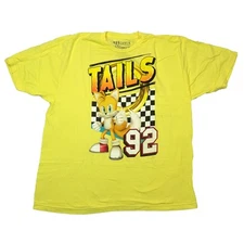 Sonic the Hedgehog New Adult T-Shirt - Tails Standing by '92 Checkered