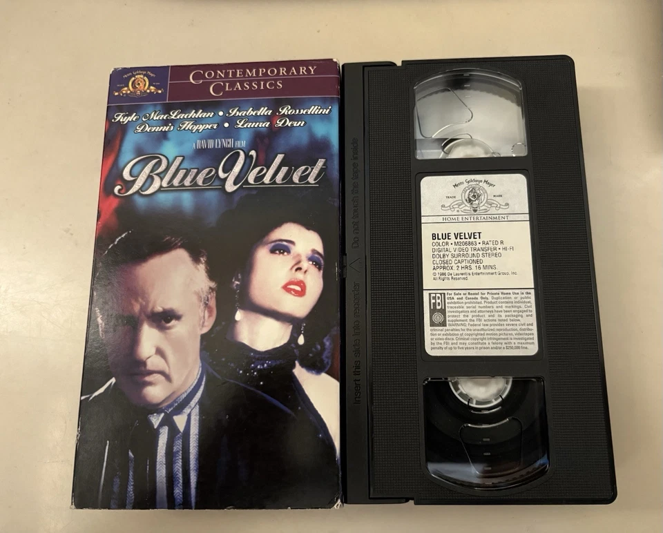 Blue Velvet (1986) VHS - David Lynch - MGM Cult Classic Neo-Noir L@@k RARE - Image 3 of 3