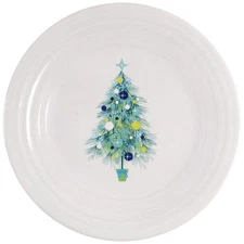 Homer Laughlin  Fiesta Blue Christmas Tree Luncheon Plate 11855277