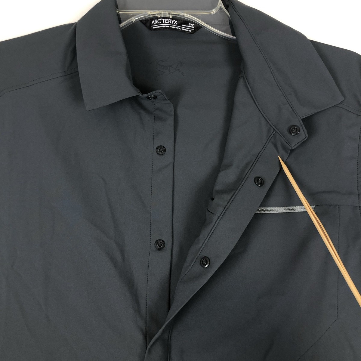 Arcteryx Skyline SS Shirt Men S Regular Fit Gray Cinder Snap 25214