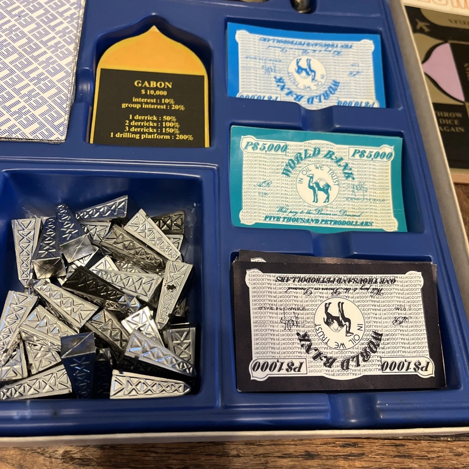 Vintage Petropolis Oil Tycoon Board Game Pressman 1976 Complete All Pieces - Image 3 of 4