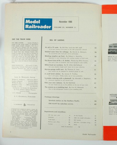 4 1966-1967 Vintage Model Railroader magazines Nov-Dec 1966 and Jan-Feb 1967 - Picture 6 of 9